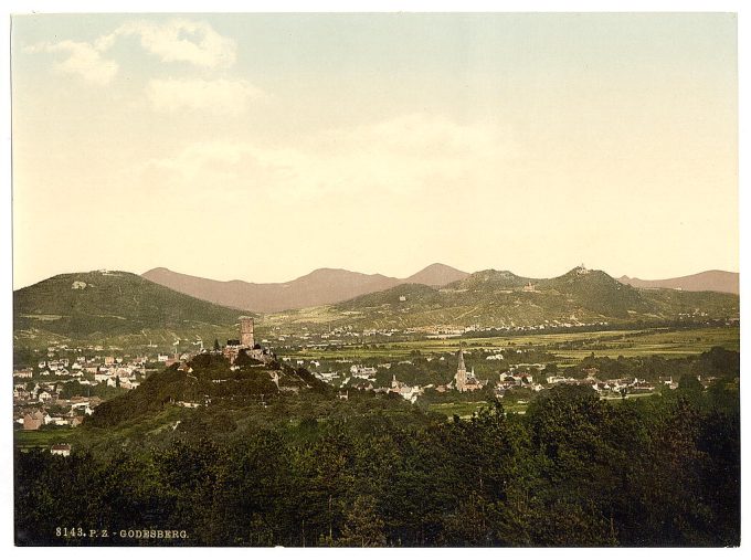 General view, Bad Godesberg, the Rhine, Germany