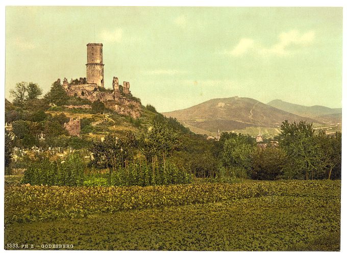 Godesberg ruins, Bad Godesberg, the Rhine, Germany