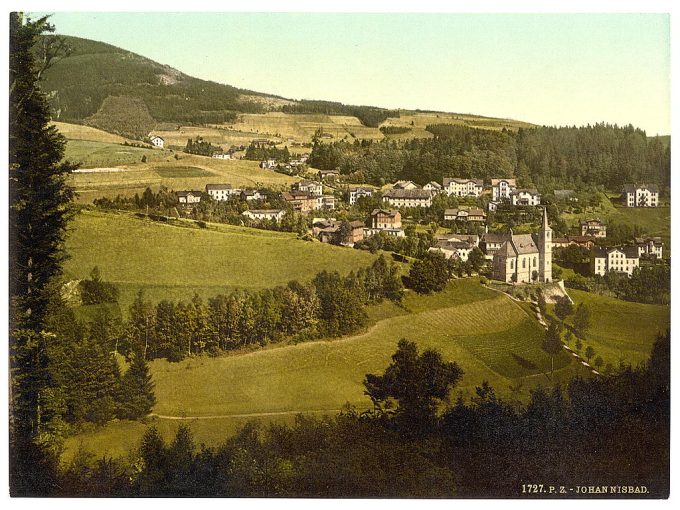 Panorama, Johanisbad, Riesengebirge, Germany (i.e., Janské Lázne dnes, Czech Republic)