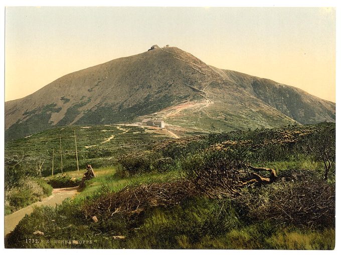 The Schneekoppe, with Kammpartie, Riesengebirge, Germany