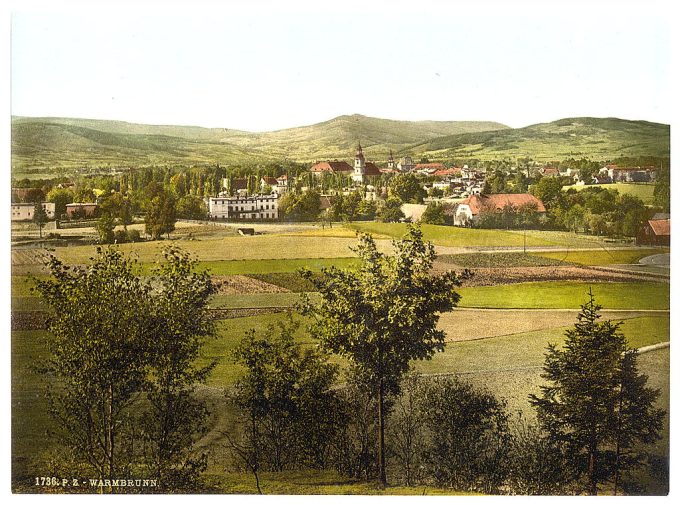 General view, Warmbrunn, Riesengebirge, Germany (i.e., Cieplice Slaskie-Zdrój, Poland)