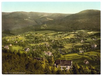 Schreiberhau, with the Hochgebirge, Riesengebirge, Germany (i.e., Szklarska Poreba, Poland)