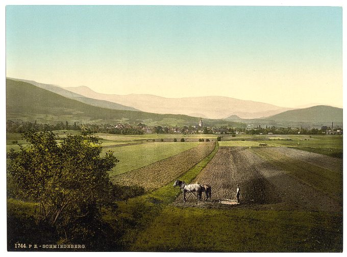 Schmiedeberg, with the Hochgebirge, Riesengebirge, Germany