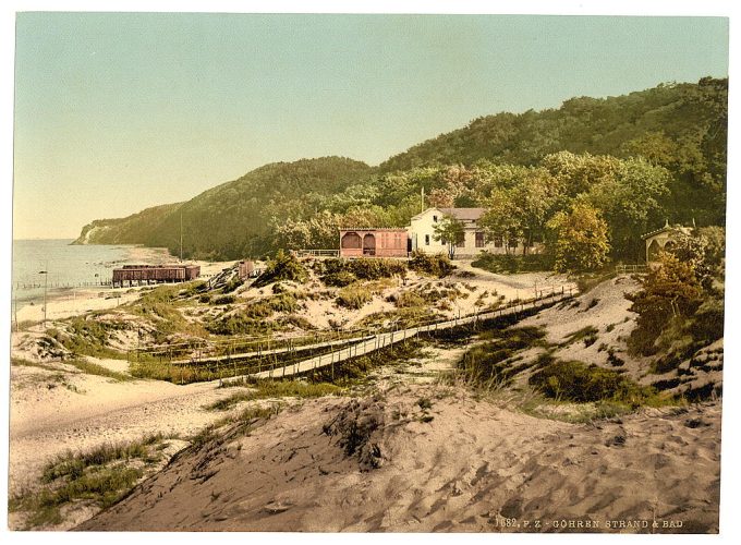 Strand and baths, Gohren, Isle of Rugen, Germany