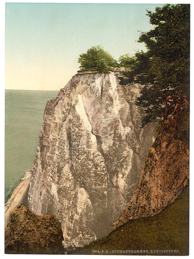 The Konigsstuhl, seen from north, Stubbenkammer, Isle of Rugen, Germany