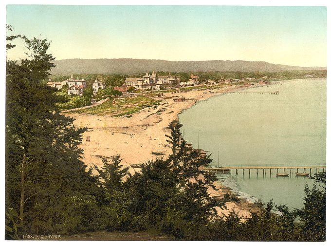 Binz, from Utkik, Isle of Rugen, Germany