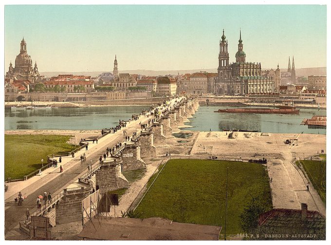 Altstadt, Dresden, seen from the Ministry of War, Saxony, Germany