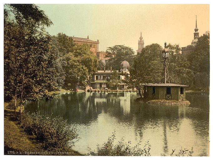 Prison Pond, Altstadt, Dresden, Saxony, Germany