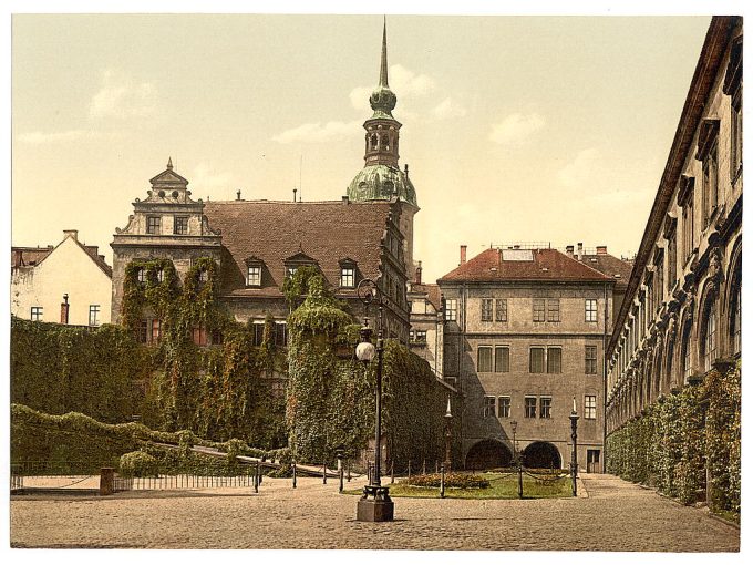 The Castle Yard, Altstadt, Dresden, Saxony, Germany