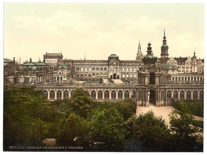 Zwinger and the Theatre, Altstadt, Dresden, Saxony, Germany