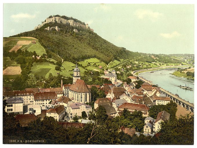 Konigstein and fortress, Saxony, Germany