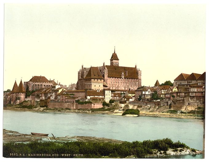 Marienburg, southwest side, Prussia, Germany (i.e., Malbork, Poland)