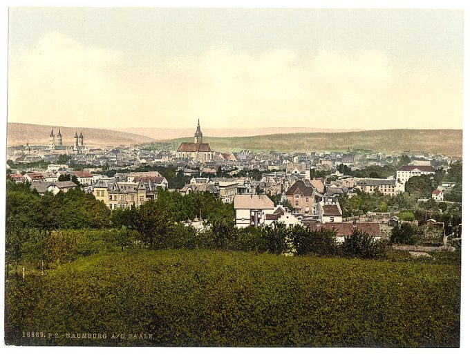 General view, Naumburg on the Saale, Saxony, Germany