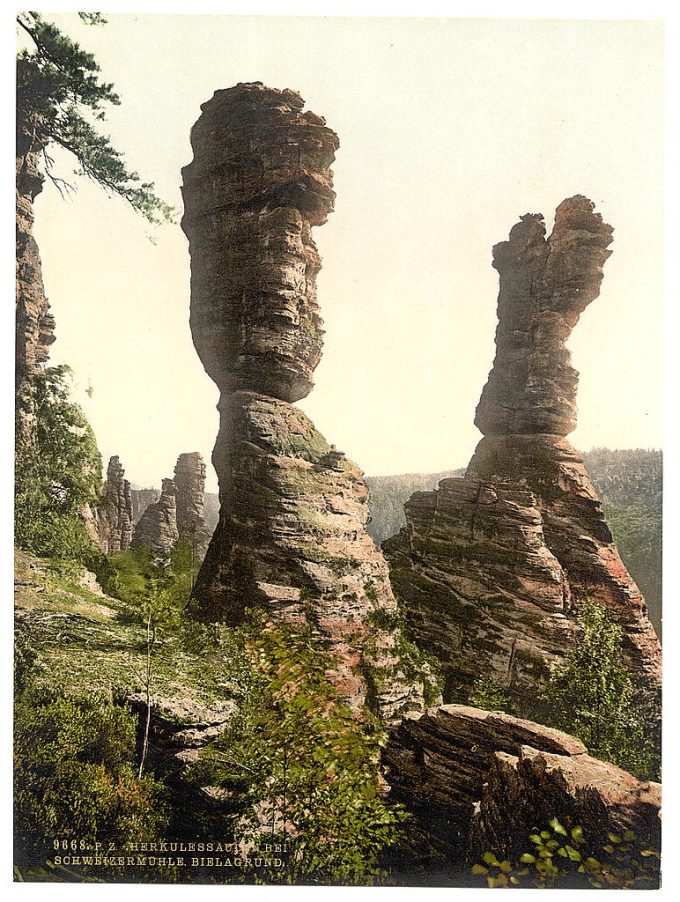 Hercules Pillar, Bad Schweizermuhle, Saxony, Germany