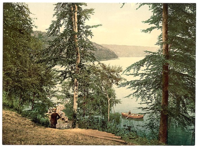 View of the Grossen Ukleisee, Schleswig-Holstein, Germany