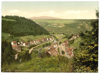 Rübeland with the Brockekn, Hartz, Germany