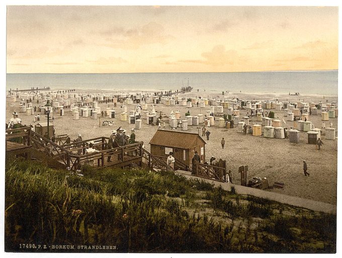 Beach, Borkum, Schleswig-Holstein, Germany