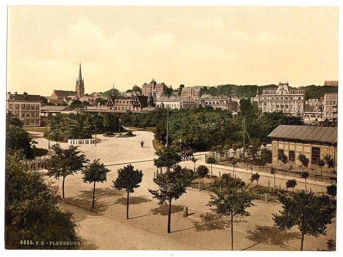 The promenade, Flensburg, Schleswig-Holstein, Germany