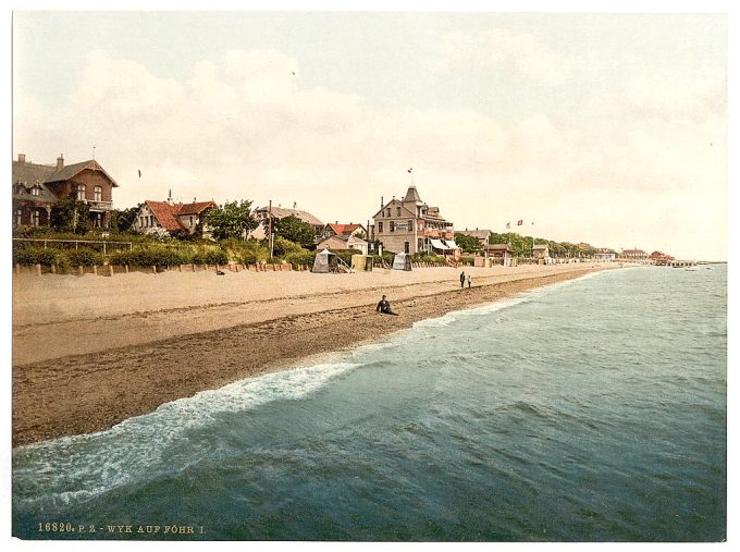 General view, I., Wyk on Fohr, Schleswig-Holstein, Germany