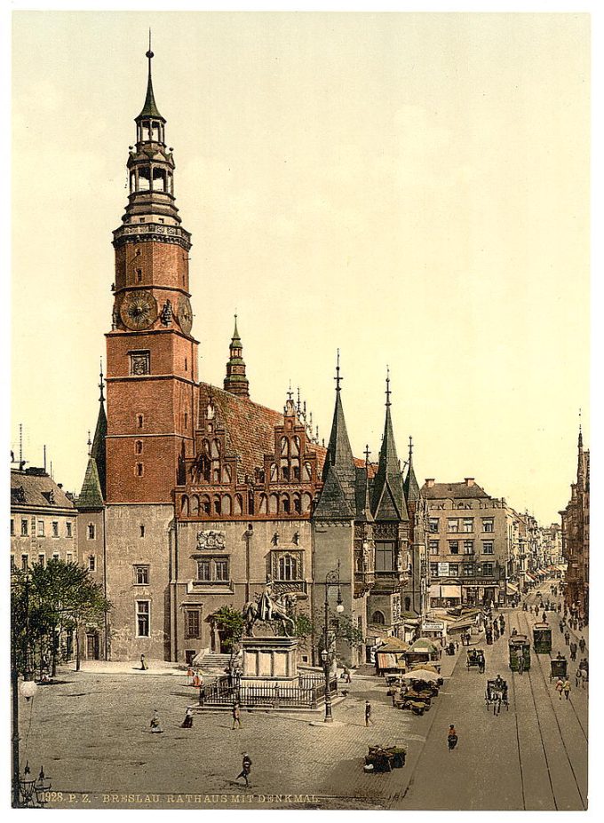 Town hall, Breslau, Silesia, Germany (i.e., Wroclaw, Poland)