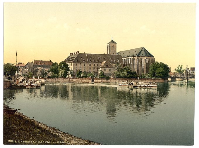 Landing place, Sand Church, Breslau, Silesia, Germany (i.e., Wroclaw, Poland)