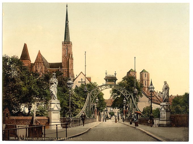 Church Bridge, Breslau, Silesia, Germany (i.e., Wroclaw, Poland)