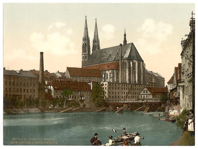 Old Bridge and St. Peter's Church, Gorlitz, Silesia, Germany