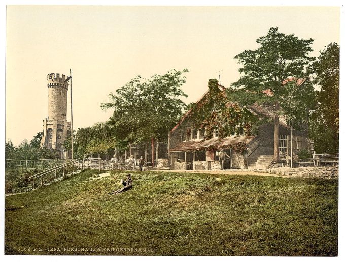 Foresters' House and Soldiers' Memorial, Jena, Thuringia, Germany