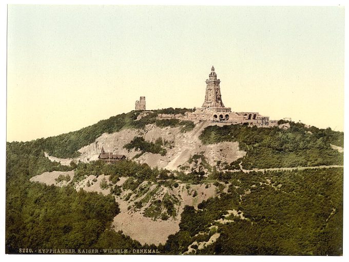 Kyffhauser and Monument from Gitenkopf, Thuringia, Germany