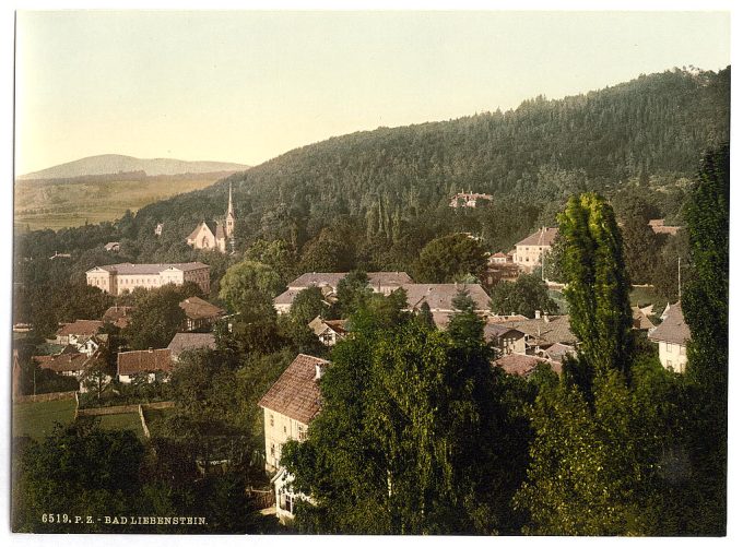 Bath of Liebenstein (i.e., Bad Liebenstein), Thuringia, Germany