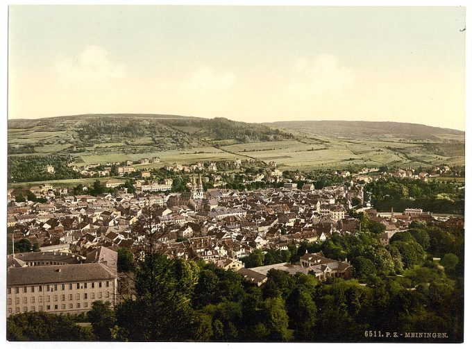 Meiningen, from Dietze House, Thuringia, Germany