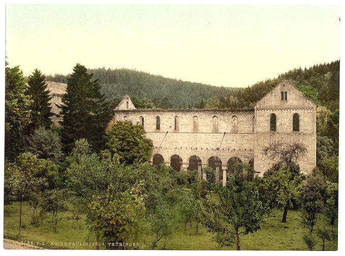 Ruins of the convent, Paulinzella, Thuringia, Germany