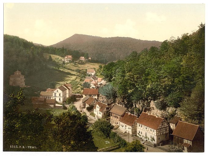 Thal, from Aussichtstemple, Thuringia, Germany
