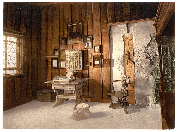 Luther's study, Wartburg, Thuringia, Germany