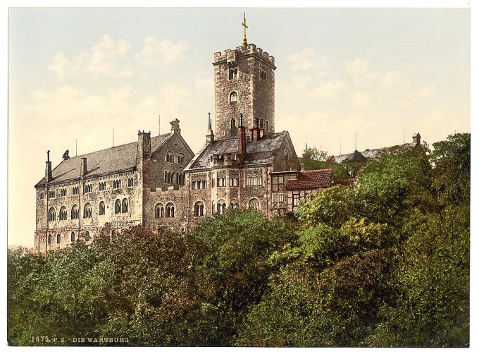 Wartburg, from the east, Thuringia, Germany