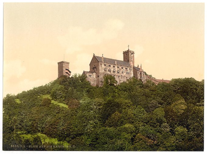 View on the Wartburg, II., Wartburg, Thuringia, Germany