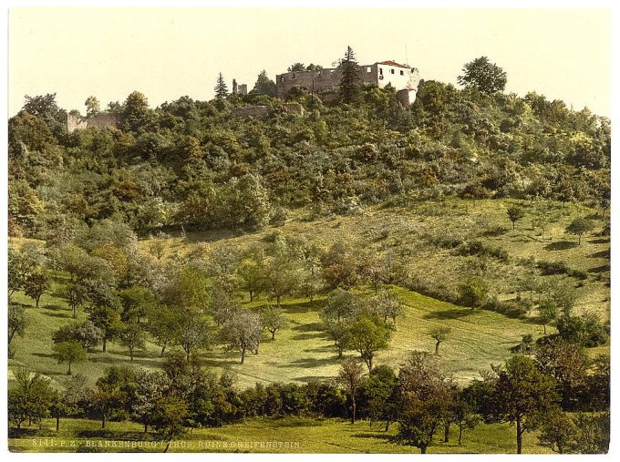 Ruins of Greifenstein, Blankenburg, I., Thuringia, Germany