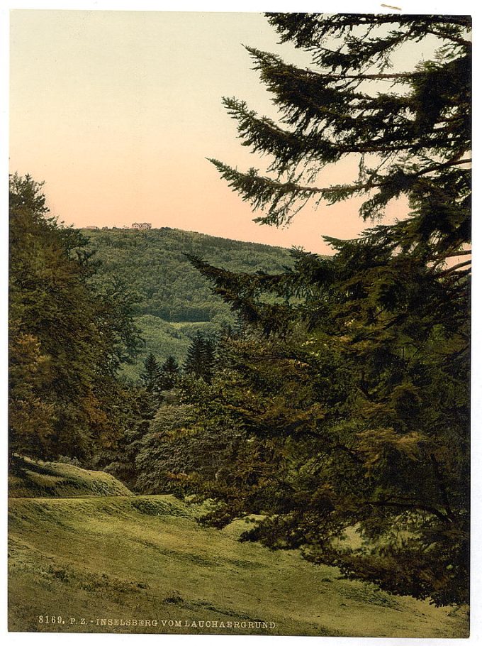 Inselsberg from Lauchaergrund, Thuringia, Germany