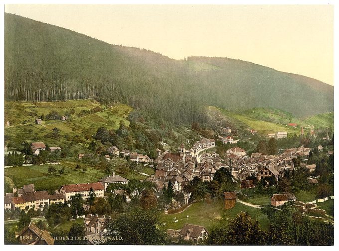 Wildbad from Paulineshohe, Wurtemburg, Germany