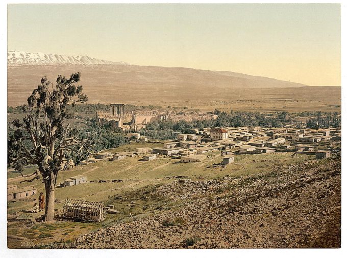 General view, Baalbek, Holy Land, (i.e.,Ba'labakk, Lebanon)