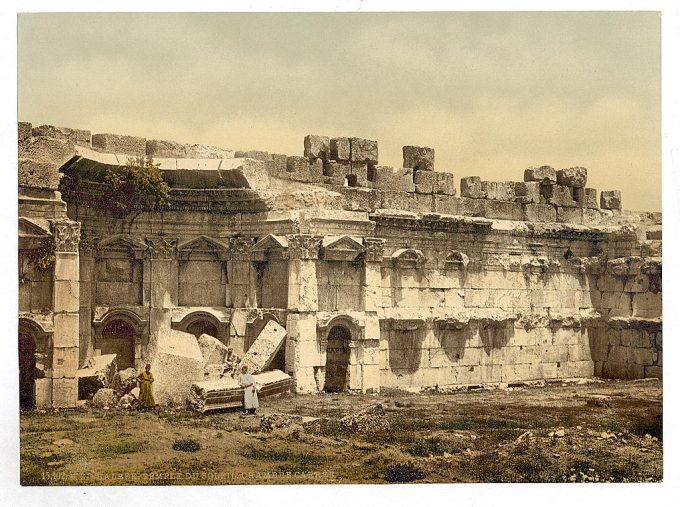 Temple of the Sun, square chamber, Baalbek, Holy Land,(i.e., Ba'labakk, Lebanon)