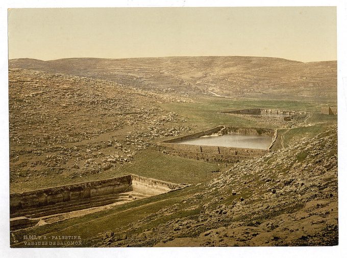 The pools of Solomon, Bethlehem, Holy Land, (i.e., Nein, Israel)