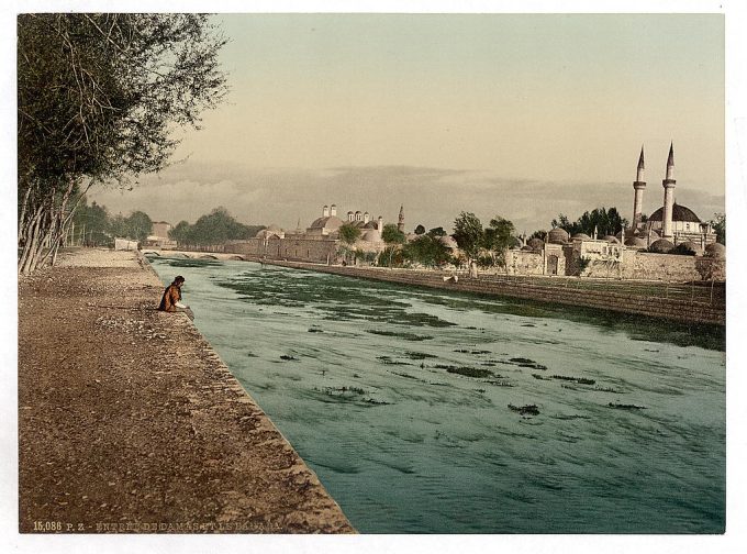 The stream of Barada, Damascus, Holy Land, (i.e. Syria)