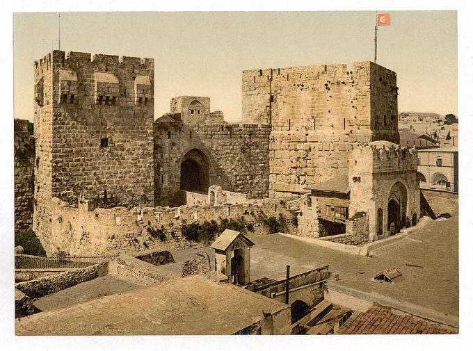 The towers of David and Hippicus, Jerusalem, Holy Land