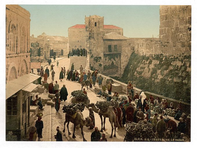 Street of the Tower of David, the bazaar, Jerusalem, Holy Land