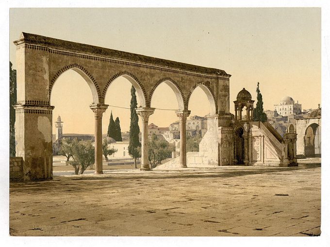 Pulpit of the Cadi Borhan-ed-din, Jerusalem, Holy Land