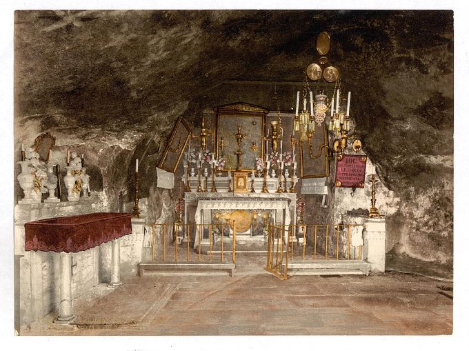 Interior of the Grotto of the Agony, Jerusalem, Holy Land