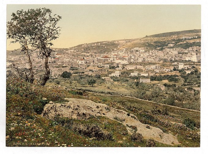 From the east, Nazareth, Holy Land, (i.e., Israel)