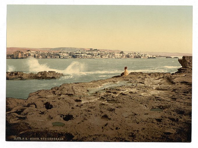 General view, Sidon, Holy Land, (i.e. Lebanon)