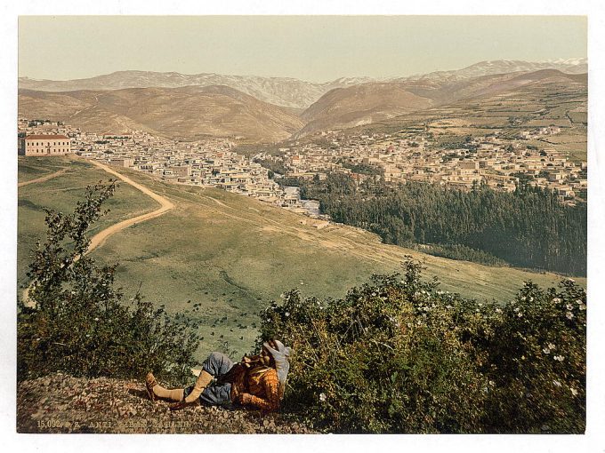 General view, Zahleh, Holy Land, (i.e., Zahlah, Lebanon)